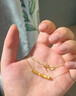 中國黃金（CHINA GOLD）竹節(jié)黃金轉(zhuǎn)運珠男女款99足金有你竹夠DIY配件七夕情人節(jié)禮物 足金竹節(jié)轉(zhuǎn)運珠約0.3個【單轉(zhuǎn)運珠】【紀(jì)念品】 曬單實拍圖