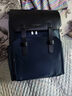 新秀麗（Samsonite）雙肩包 時(shí)尚通勤背包電腦包 商務(wù)輕奢牛皮革翻蓋書(shū)包 立體包型NV0 藍色+黑色 曬單實(shí)拍圖