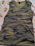 續點(diǎn)迷彩無(wú)袖背心男寬肩無(wú)袖t恤男健身修身運動(dòng)緊身彈力馬甲夏季棉質(zhì) 寬肩V領(lǐng)迷彩 L 碼110-126斤左右修身版型 曬單實(shí)拍圖