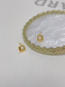 中國(guó)黃金（CHINA GOLD）黃金耳釘女足金小方糖耳釘耳飾七夕情人節(jié)禮物送女友老婆 足金小方糖耳釘*金重約1.5g 曬單實(shí)拍圖