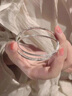 迪后（Dirholl）品牌手鏈女玫瑰金雙環(huán)手鐲高級感奢侈手飾品情人節(jié)生日禮物送女友 雙環(huán)四葉草手鐲亮面款約30g/圈口60mm 【精美禮盒/代寫賀卡/免費刻字】 曬單實拍圖