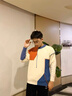 NASALIKE情侶加絨毛衣男秋冬季圓領(lǐng)麻花寬松加厚毛衫學(xué)生純色潮流針織衫 白 L 100-120斤 曬單實(shí)拍圖