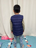迪士尼兒童羽絨棉馬甲中大男童保暖坎肩女童加厚背心小寶寶馬夾秋冬 藏青色 130 建議身高110-120CM 曬單實(shí)拍圖