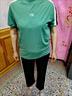 啄木鳥(niǎo)母親節夏裝運動(dòng)套裝2024新款女夏季短袖休閑兩 綠色 3XL (建議126-136斤) 曬單實(shí)拍圖