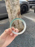 伊夢嬌瑪瑙手鐲高冰半山半水手鐲瑪瑙玉髓馬料翡翠水晶真玉鐲送女友禮物 50mm 曬單實拍圖