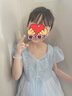 蓓然美（BeiRanMay）艾莎公主裙夏季2025連衣裙女童愛莎公主裙六一兒童禮物網(wǎng)紗禮服裙 藍色公主裙+頭紗 120 （參考身高：107-117CM） 曬單實拍圖