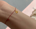 權(quán)大福黃金古法手工金實(shí)心吊墜開運(yùn)千萬兩上上簽仙女足金掛墜手鏈小配件 必勝吊墜約0.5g/個(gè) 曬單實(shí)拍圖