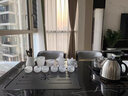 典躍琉璃茶具套裝輕奢水墨喝茶蓋碗公道杯高檔茶杯辦公室泡茶壺禮盒裝 玉瓷13入茶壺蓋碗茶道茶洗套組 曬單實(shí)拍圖
