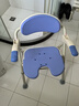 安壽日本進(jìn)口安壽老人洗澡椅TU折疊沐浴椅防滑淋浴椅可折疊洗澡凳 TU藍色 曬單實(shí)拍圖