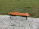 來(lái)瑞成 室外公園椅子 公園休息椅 木質(zhì)長(cháng)椅 休閑鑄鋁戶(hù)外椅子 防腐實(shí)木塑木公園靠背休閑椅庭院廣場(chǎng) 1.2米加厚實(shí)木方凳款 曬單實(shí)拍圖