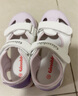 基諾浦寶寶涼鞋 夏季軟底橡膠頭兒童學(xué)步鞋1-5歲兒童機能鞋男女GY1570 白色/紫色 25.5 160mm 內長(cháng)17 腳長(cháng)15.6-16.5cm 曬單實(shí)拍圖