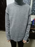 主意范毛衣男高領打底衫男寬松純色學生秋冬季加厚毛衣加肥加大碼針織衫  JM21536深灰 L 110-130斤 曬單實拍圖