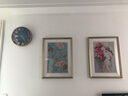 美式鄉(xiāng)村田園花鳥掛畫簡美法式新古典走廊玄關(guān)豎版壁畫餐廳裝飾畫 香檳金實木框 45*60 曬單實拍圖