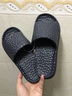 惠夫人防滑涼拖鞋男夏天室內居家洗澡軟底浴室拖鞋女夏季 水波浪 黑色 40-41 (適合39-40碼穿) 曬單實(shí)拍圖
