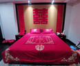 新中式大紅色婚慶四件套120S長(cháng)絨棉被套純棉床單結婚喜被床上用品 祥云瑞彩【四件套-床單款】 2.0米床 適配220*240cm被芯 曬單實(shí)拍圖