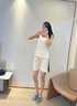 從心睡衣女夏季純棉無(wú)袖背心短褲薄款寬松大碼休閑運動(dòng)女士家居服套裝 O5621 M 女 [高150-160重80-100斤] 曬單實(shí)拍圖