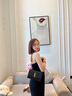 Cavion Koist包包女包輕奢新品單肩斜挎包女百搭女士包包送女朋友老婆生日禮物 黑金色 精美禮盒包裝 曬單實(shí)拍圖