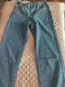 浪莎高腰闊腿褲春裝牛仔褲女夏季薄款顯瘦寬松垂感拖地直筒褲子 曬單實(shí)拍圖