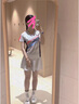 圣希奴（SaintsYno）新款夏季羽毛球服女套裝運(yùn)動(dòng)服男短袖比賽訓(xùn)練隊(duì)服裝團(tuán)購訂制 1010白色女套裝【配短裙白色】 L 曬單實(shí)拍圖