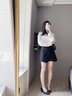 Thinkwell工作鞋女軟底中跟職業(yè)鞋子舒適單鞋大碼女鞋加寬加肥酒店上班女鞋 海綿墊款 4cm HM1116 36 曬單實拍圖