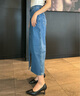 Calvin Klein Jeans夏季女士復(fù)古經(jīng)典雙后袋ck前開叉牛仔長裙半身裙40WK882 NA6-牛仔藍(lán) XS 26 曬單實拍圖