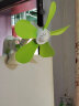 中联（ZOLEE）迷你微风扇电风扇小风扇小电扇台式夹扇家用学生宿舍床头FF01-28 绿色+2米国标延长线【总3.5米线长】 实拍图