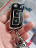 蘇萌日產(chǎn)汽車(chē)鑰匙套逍客軒逸包勁客汽車(chē)鑰匙扣騏達保護殼鑰匙包 B款2鍵黑殼+車(chē)標單扣 曬單實(shí)拍圖