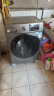 美的（Midea）洗衣机 滚筒全自动 洗烘一体机 10公斤带烘干 母婴儿童内衣除螨除菌变频大容量V33相似款 MD100VT55DG-Y46B 实拍图