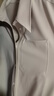 伯德小姐美拉德白色疊穿襯衫女春季通勤加厚磨毛打底上衣加絨襯衣 CS062 米白色【常規款】TR襯衫料 XL -適合120-130斤可穿 曬單實(shí)拍圖