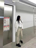 凱普蒂美式高街vibe修身水洗黃泥牛仔褲男女同款潮街頭拉鏈直筒褲 8157黃泥色 L 【110-120斤】 曬單實拍圖
