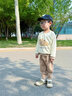 優(yōu)奇兒童衛(wèi)衣套裝春裝2025新款男童洋氣時髦嬰兒衣服女寶寶兩件套春秋 蘋果小熊 110cm 曬單實拍圖