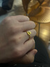 中國黃金（CHINA GOLD）小兔子戒指黃金足金活口指環(huán)時尚飾品本命年紀念生日送女朋友禮物 兔子戒指 約2g免費刻字 曬單實拍圖