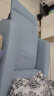 顾家家居（KUKA）现代简约小户型科技布单人沙发布艺功能单椅太空舱沙发A025 蓝灰单人位手动 实拍图