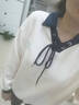 啄木鳥polo領(lǐng)華夫格衛(wèi)衣女春秋冬款2024新款寬松韓版設(shè)計感撞色翻領(lǐng)上衣 杏色 L (適合111-130斤) 曬單實拍圖