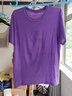 王熙麥短袖t恤女寬松顯瘦遮肉款顯瘦純棉夏季原宿風(fēng)上衣潮流體恤 淺紫色 XL建議115-125斤 曬單實(shí)拍圖