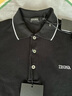 ZEGNA【七夕禮物】杰尼亞男裝黑色彈力棉質(zhì)短袖Polo衫 黑色 50 (M)偏小一碼 曬單實(shí)拍圖