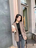 櫻芭妮小西裝外套女時(shí)尚職業(yè)氣質(zhì)休閑直筒寬松版型顯瘦春秋款小西服上衣 8315咖啡色西裝 M （106斤-115斤） 曬單實(shí)拍圖