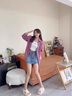 珂卡芙（KEKAFU）拖鞋女2024季新款厚底時尚外穿涼鞋百搭仙女風(fēng)平底女士軟底涼拖 米色 37 曬單實拍圖