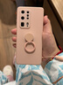 云粼 適用華為P40手機殼液態(tài)硅膠全包鏡頭指環(huán)支架殼華為P40Pro手機殼防摔防滑軟殼保護套男女簡(jiǎn)約 華為P40Pro+【砂粉色+掛繩】 曬單實(shí)拍圖