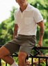 SUNSPEL【邦德同款】SUNSPEL男士經(jīng)典透氣Supima棉Riviera Polo衫春夏 白色 L 曬單實(shí)拍圖