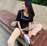 LISLAVE休閑褲女春夏新款西裝褲垂墜感高腰寬松直筒顯瘦闊腿褲女時尚女裝 米白色夏款 M（適合95-105斤） 曬單實拍圖