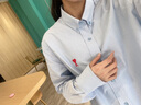 AMIPARIS【經(jīng)典款】男士經(jīng)典款?lèi)?ài)心款紅色愛(ài)心刺繡棉質(zhì)休閑合身長(cháng)袖襯衫 450天空藍 BFHSH113.480 39 曬單實(shí)拍圖