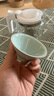 汝窯斗笠杯主人杯單杯天青瓷器復(fù)古汝瓷茶盞青瓷手工茶杯陶瓷開(kāi)片 天青色斗笠杯70ml1只 曬單實(shí)拍圖