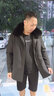 2022男士派克服 皮毛一體商務(wù)休閑中長款狐貍毛領(lǐng)黃金貂內(nèi)膽可拆卸中年翻領(lǐng)尼克服冬季毛皮大衣外套 黑色 2XL/185 曬單實(shí)拍圖