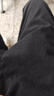 森馬（Semir）休閑褲男肌理感燈芯絨長褲冬拼接抽繩束腳褲錐形101724127111  曬單實(shí)拍圖