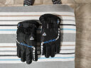 南博耐森秋冬滑雪保暖加绒加厚手套防风时尚骑行手套 黑色-文字颜色随机 实拍图