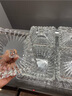 貝魯斯水晶玻璃水果盤干果盤盒帶蓋分格 歐式客廳家用糖果盤盒創(chuàng)意時尚點心盤零食盤堅果盤 透明色 曬單實拍圖