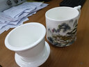 嘉蘭 陶瓷茶漏杯大號大容量茶杯帶蓋分離茶湯過濾茶葉杯子泡茶水杯 寧靜致遠·同心杯500ML 曬單實拍圖