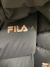 斐樂（FILA）女子羽絨服長款冬季鵝絨長袖保暖連帽運動休閑外套開衫女裝上衣 深黑-BK 2XL 曬單實拍圖