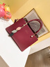 Cavion Koist奢侈新品女士包包手提包女單肩斜挎包高級感媽媽包婆婆新年禮物 紅色 精美禮盒包裝 曬單實(shí)拍圖